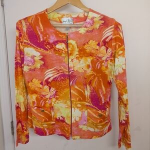 JOSEPH RIBKOFF COLORFUL LIGHT JACKET SIZE 16